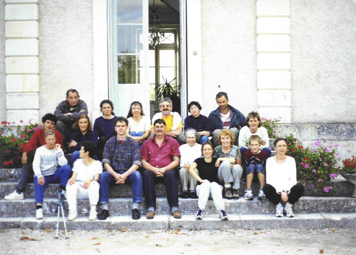 2002 Frankrijk bij Patrice Bouchardon. Ik zit links naast Patrice.