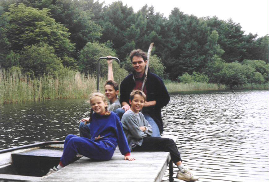 Onze 3 kinderen. Aan het einde van een natuurdag