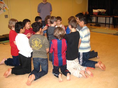 Momentopname tijdens een Marietje Kesselsschoolproject
