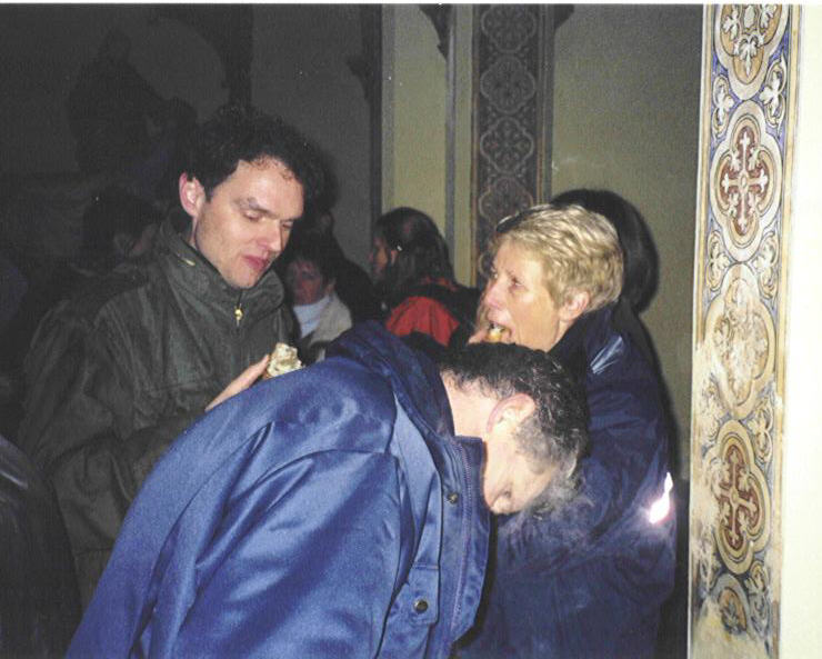 Aan het einde was er kerstbrood.(St. Ludwig - Centrum Zonnebloom - 2002)